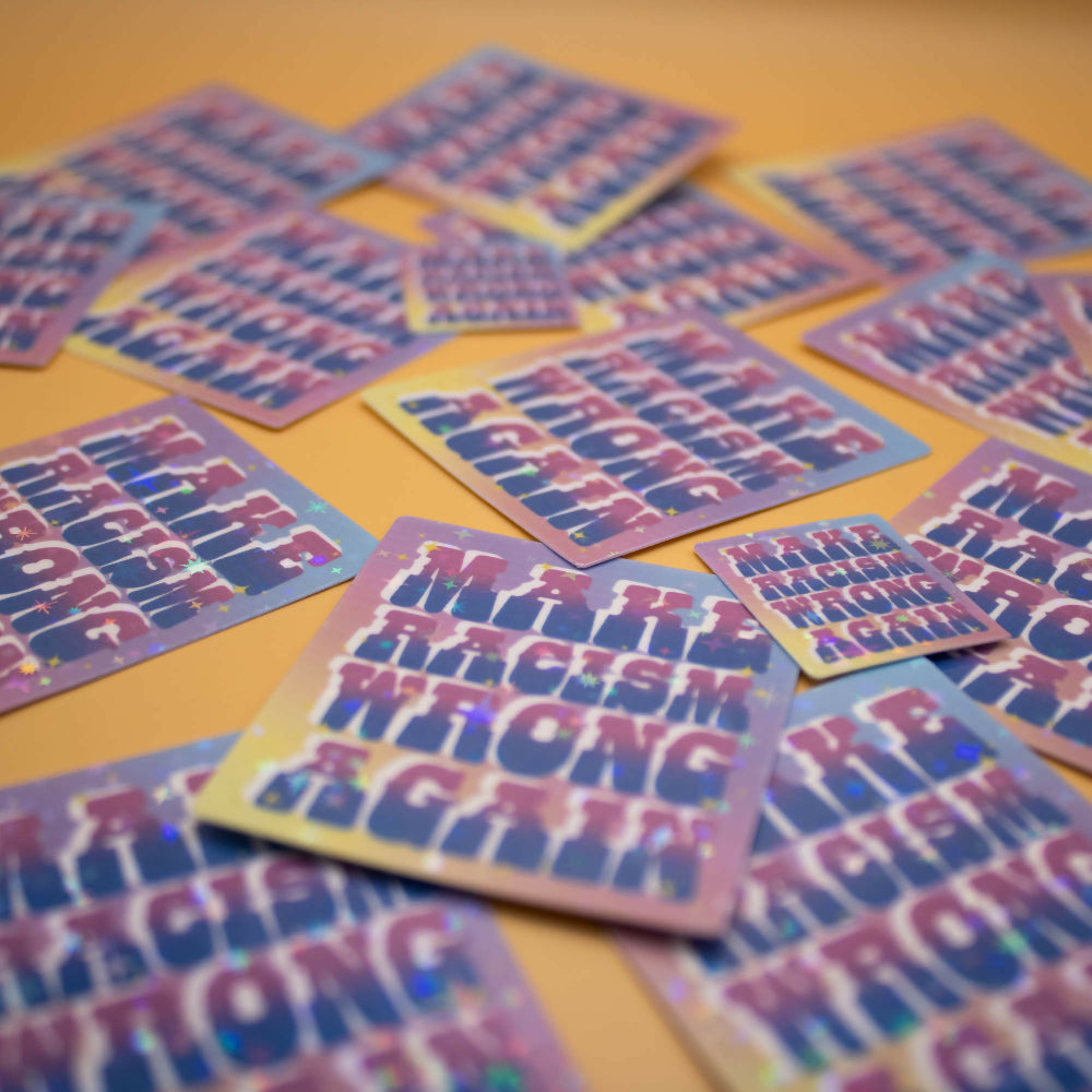 Make Racism Wrong Again Sticker