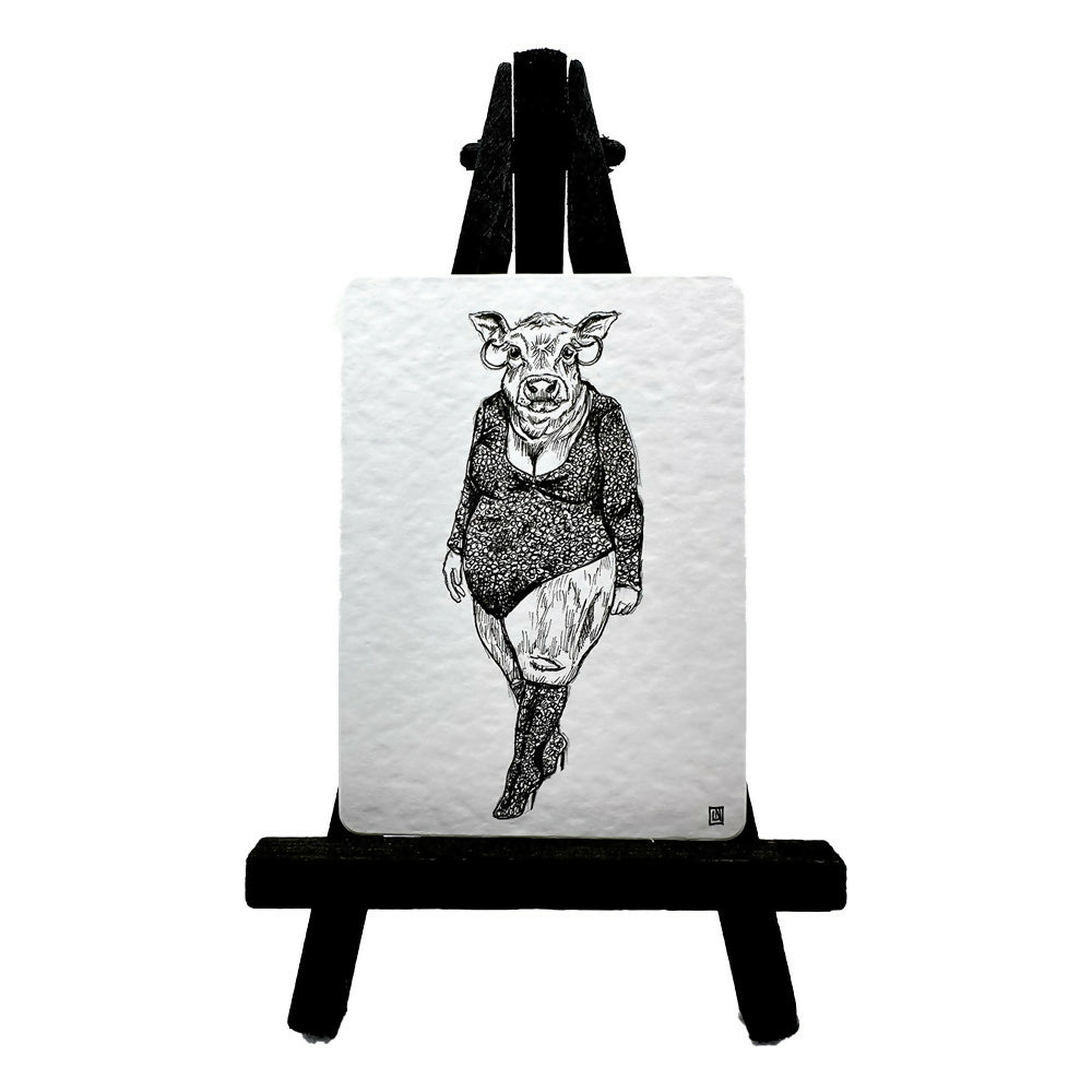 June - ACEO size ink drawing