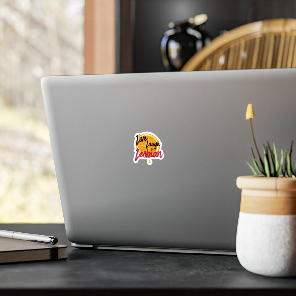 Live Laugh Lesbian - Vinyl Kiss-Cut Sticker