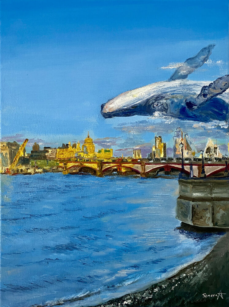 Whale Breach Over London