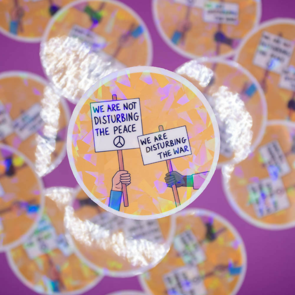 Disturbing the War Sticker