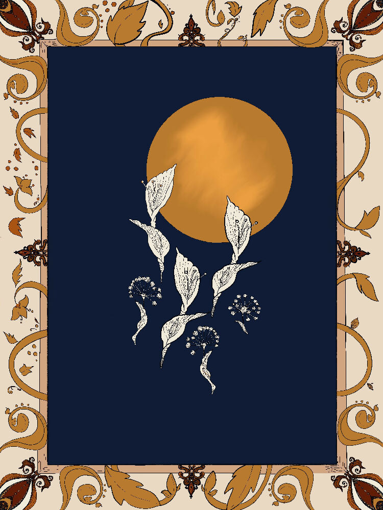 Floral Digital Illustration Print -Fantasia Floreale- A4plus print 9