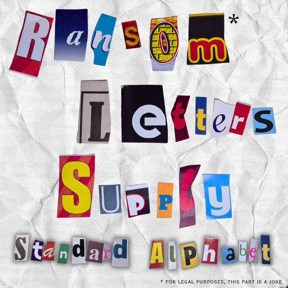 Ransom Letters Supply - Alphabet