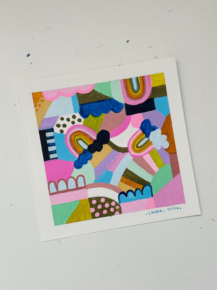 Happiness Square 5 Tiny Artwork