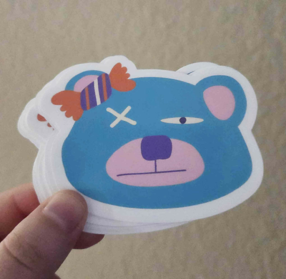 Cute Glossy JUMBO Stickers Original Characters