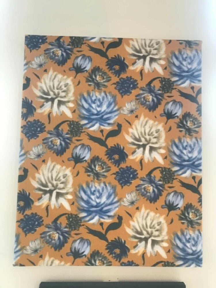 Sunny Cornflowers textile print on canvas