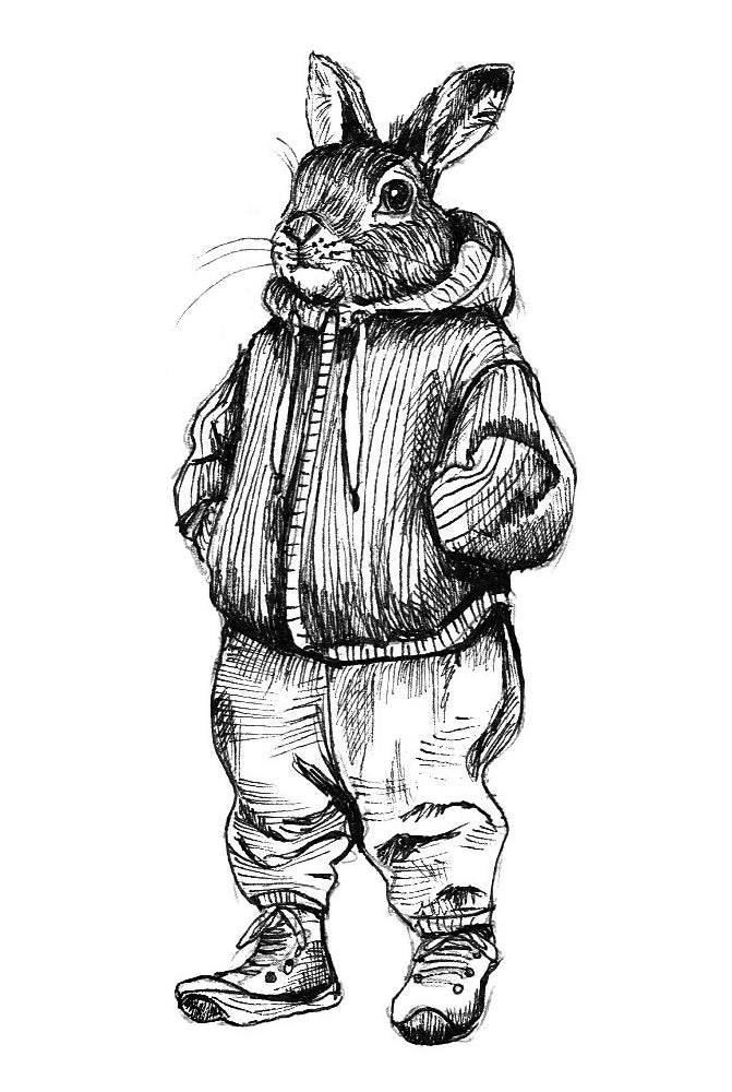 Terry - ACEO size ink drawing