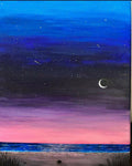 Nighttime Sky on Anastasia Island Beach Florida Art Print