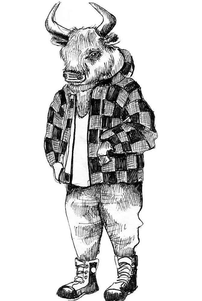 Jason - ACEO size ink drawing