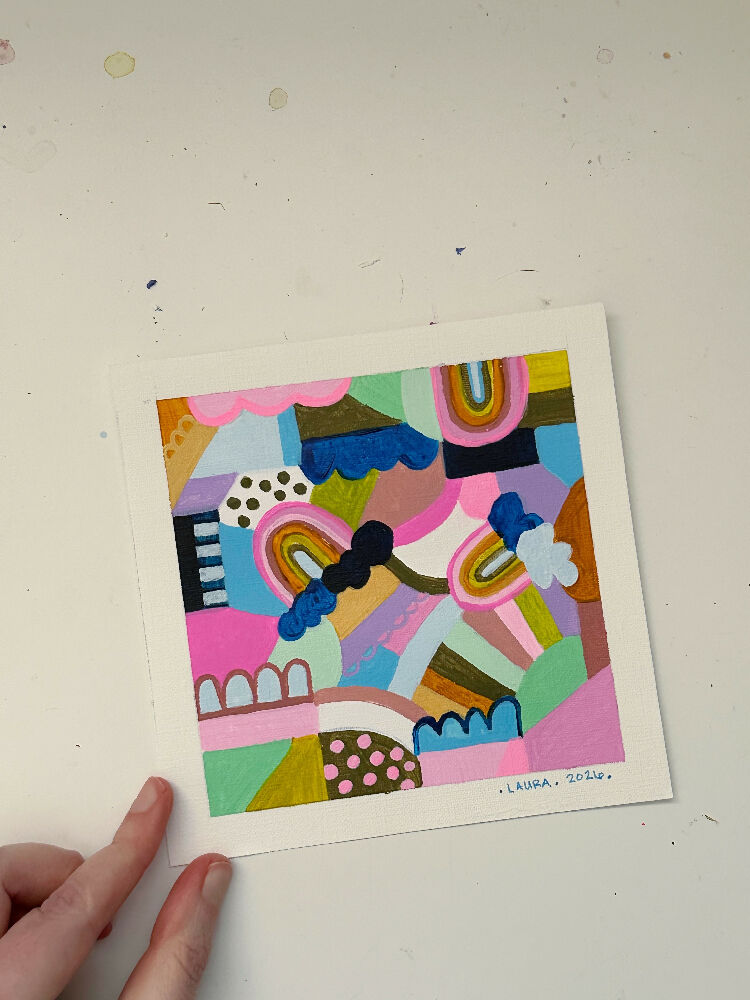 Happiness Square 5 Tiny Artwork