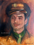 Bucky Barnes Oil Painting - 11 x 14in Stretched Canvas