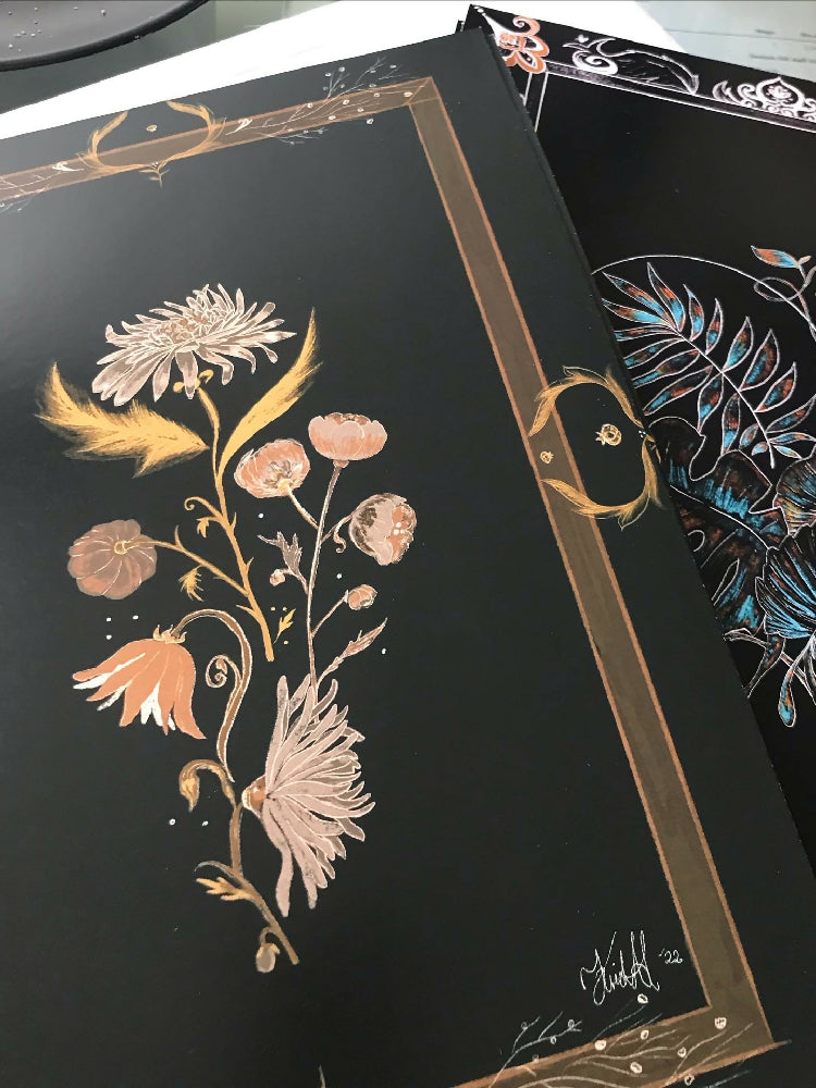 Floral Digital Illustration Print -Fantasia Floreale- A4 print 4