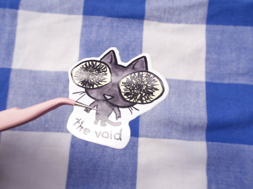 the void - cat meme sticker