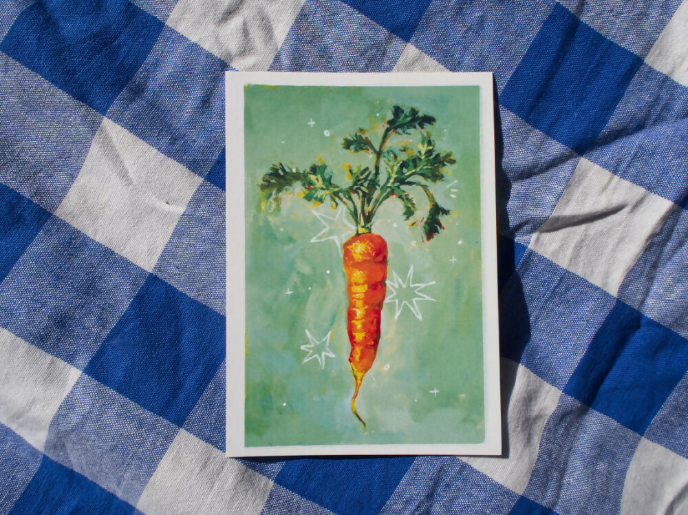 vegetable postcard print set of 3
