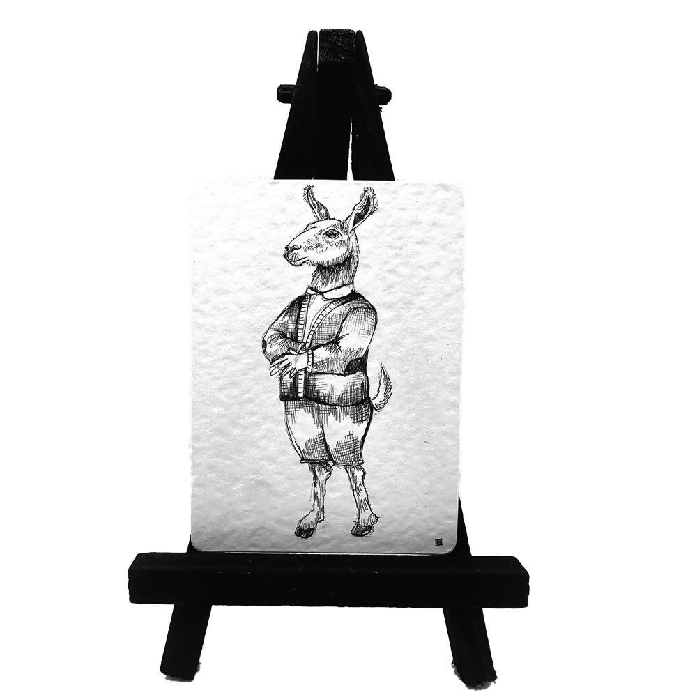 Ian - ACEO size ink drawing
