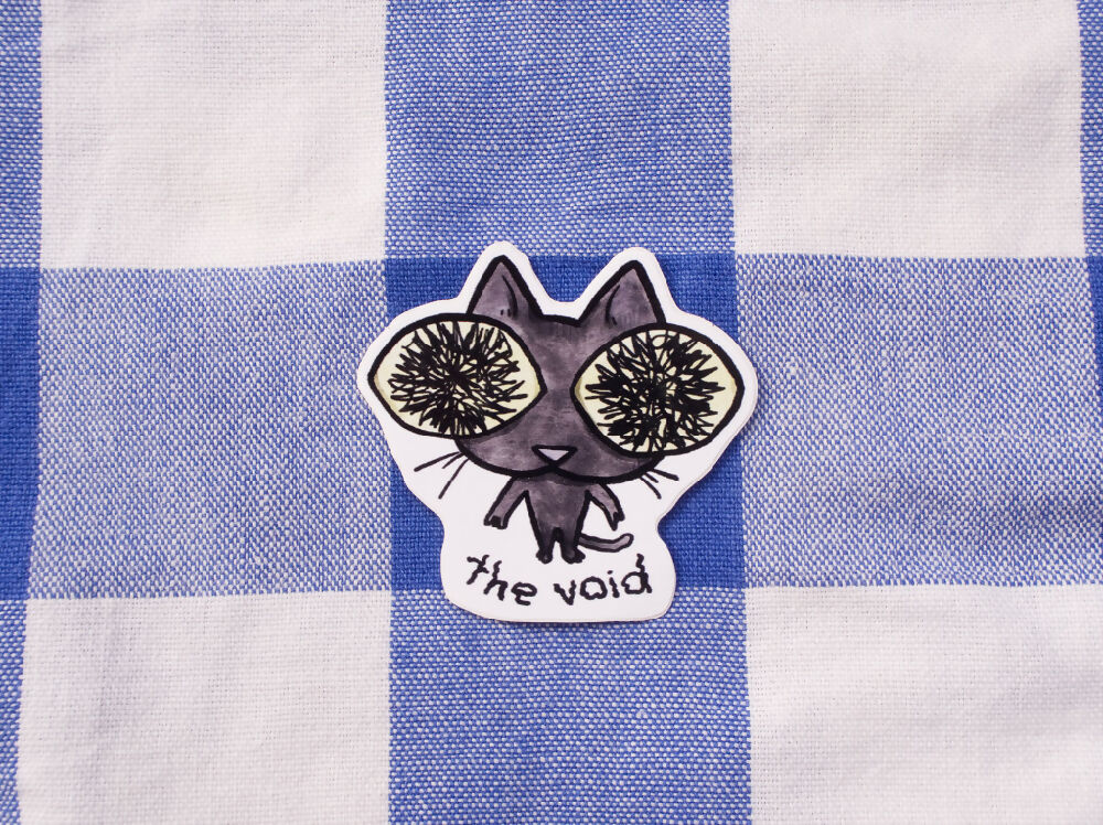 the void - cat meme sticker