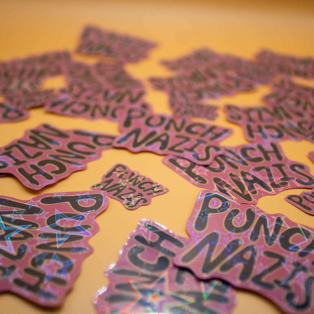 Punch Nazis Sticker