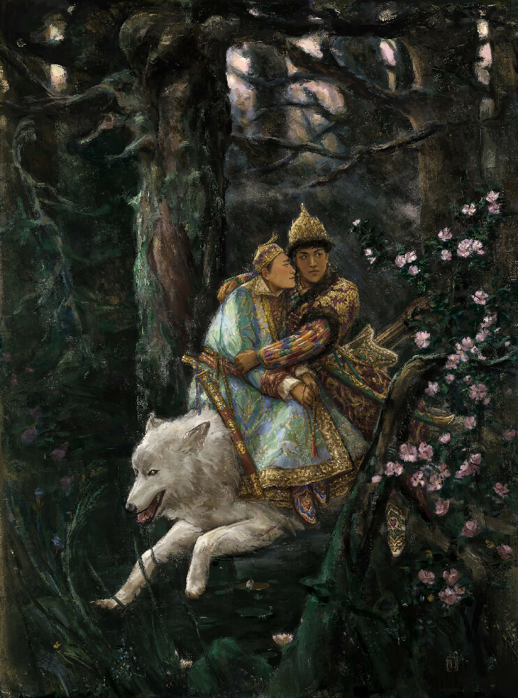 Full color full page illustration