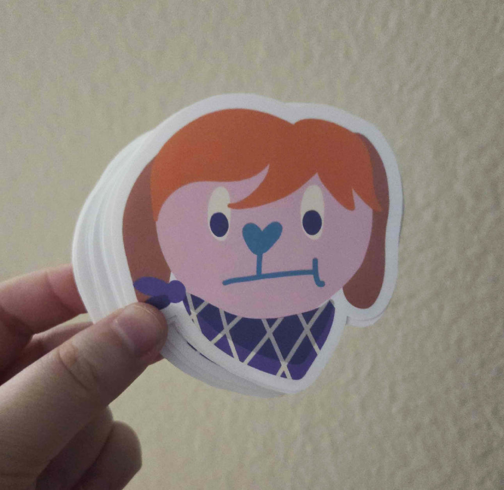 Cute Glossy JUMBO Stickers Original Characters