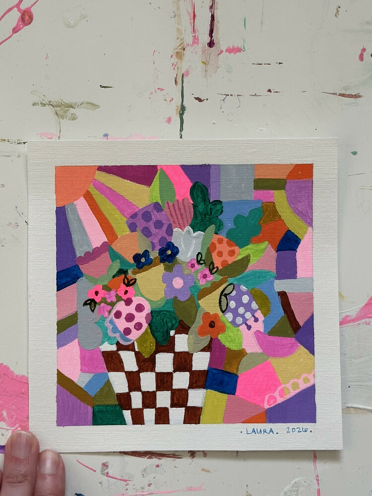 Happiness Square 8 Tiny Artwork