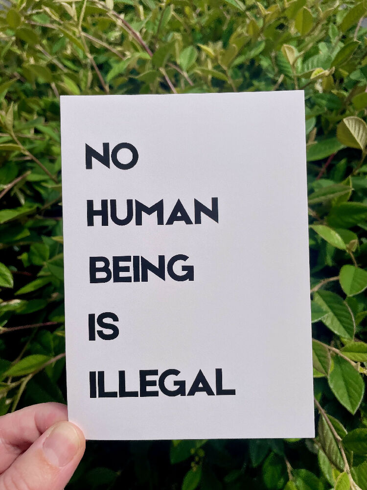 No Human Being Is Illegal Postcard