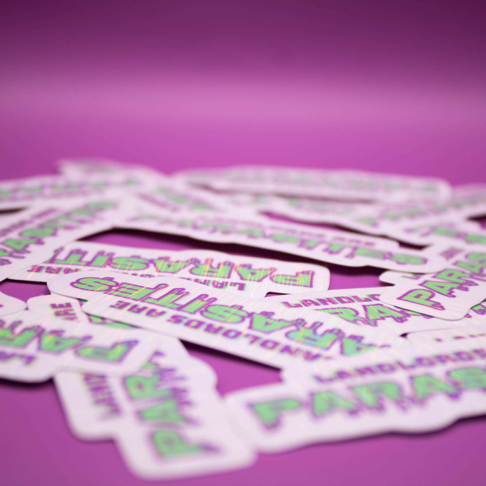 Landlords Are Parasites Sticker