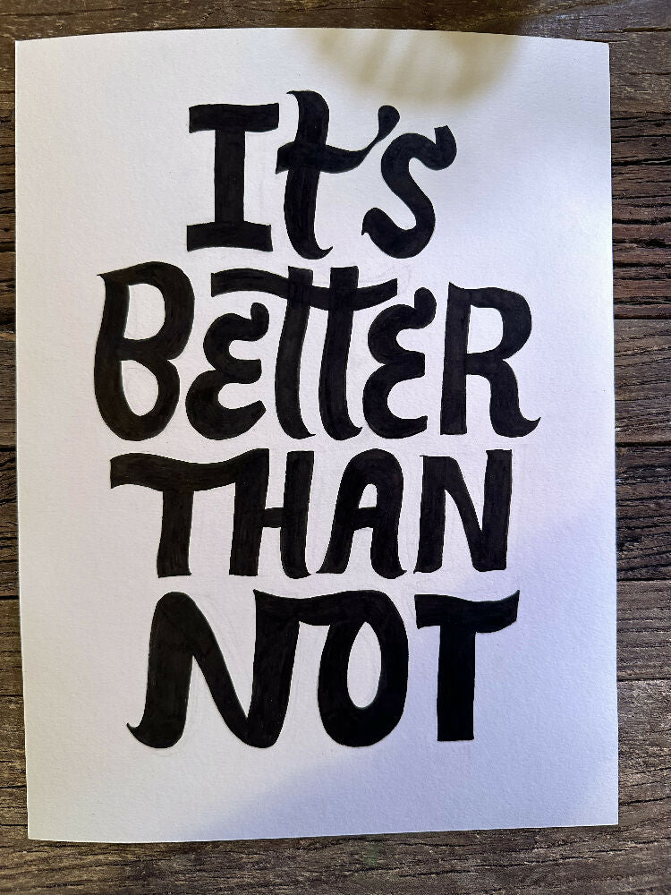 Custom Lettered Phrase