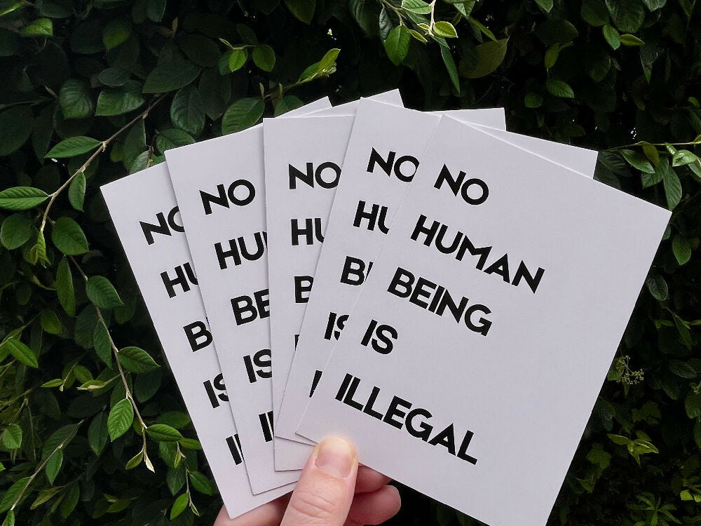 No Human Being Is Illegal Postcard