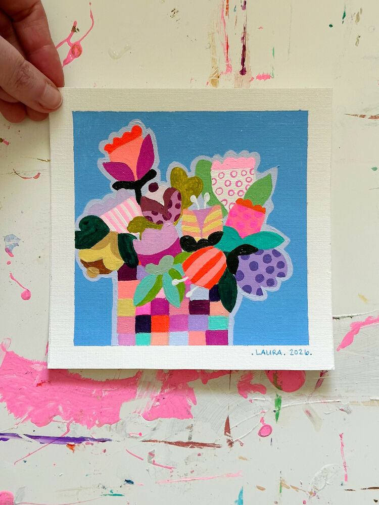 Happiness Square 13 Tiny Artwork