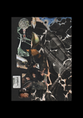 Elektra Rex - Mixed Media Collage Art Print - A4 Size