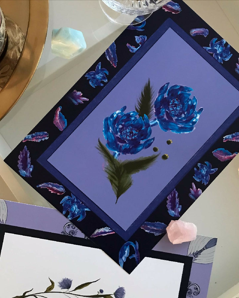 Floral Digital Illustration Print -Fantasia Floreale- A4 print 6