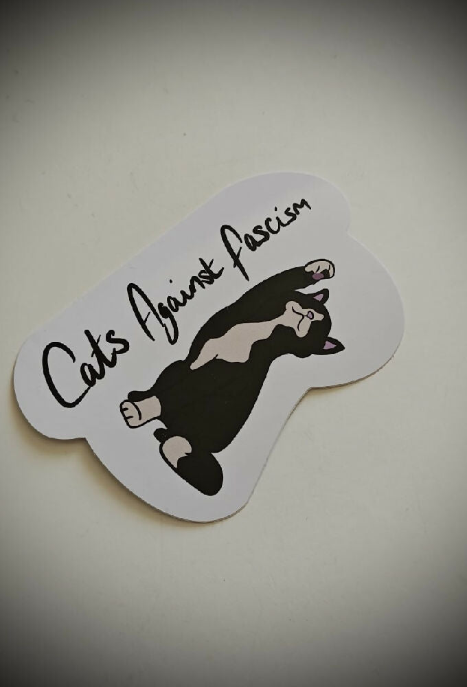 Cats Against Fascism Sticker