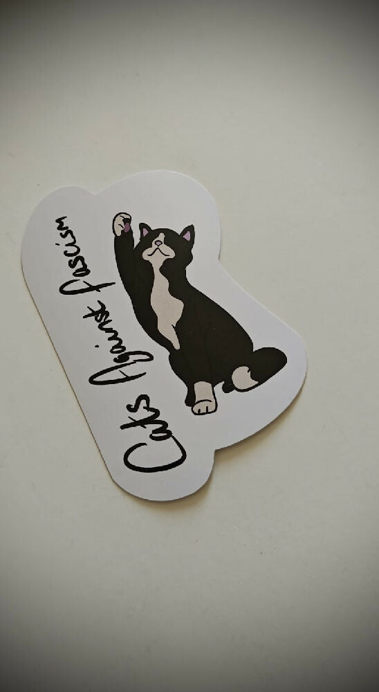 Cats Against Fascism Sticker