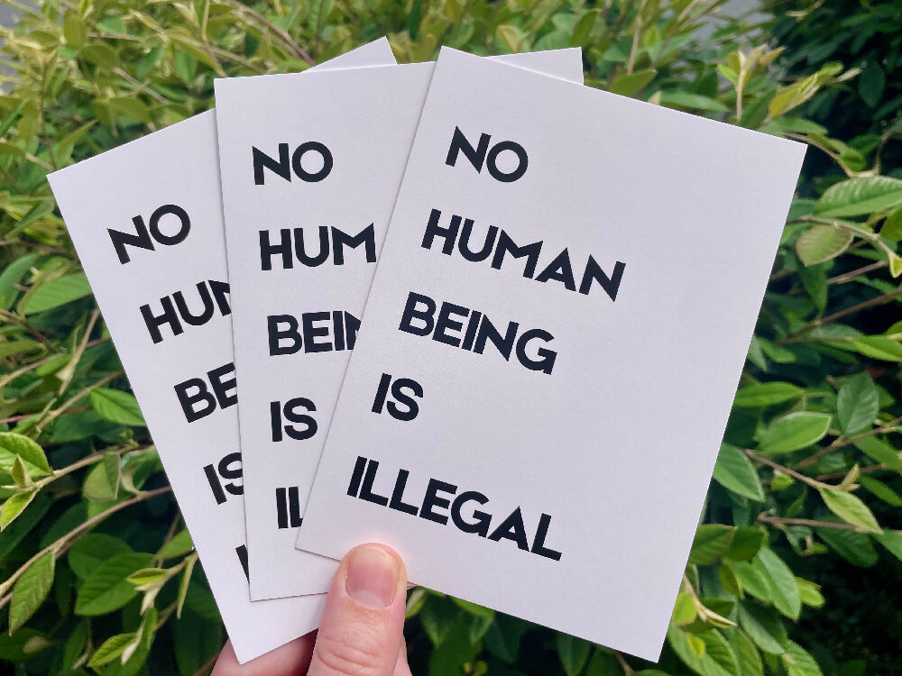 No Human Being Is Illegal Postcard