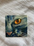 Gaze Blue Cat Sticker