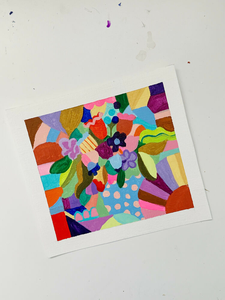 Happiness Square 4 Tiny Artwork