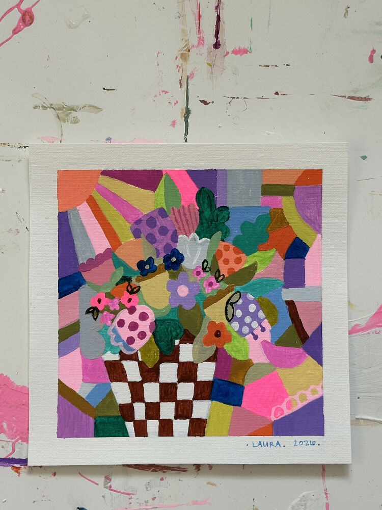 Happiness Square 8 Tiny Artwork