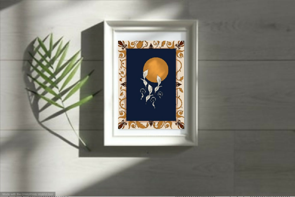 Floral Digital Illustration Print -Fantasia Floreale- A4plus print 9