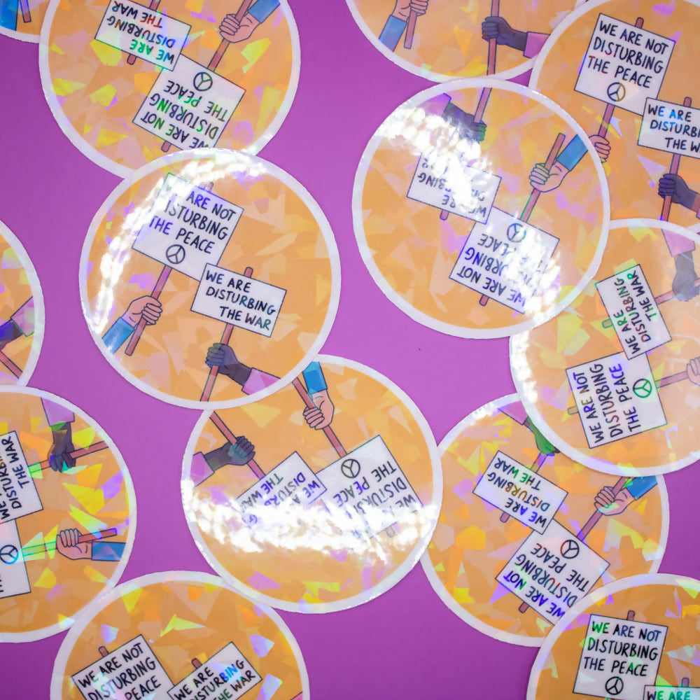 Disturbing the War Sticker