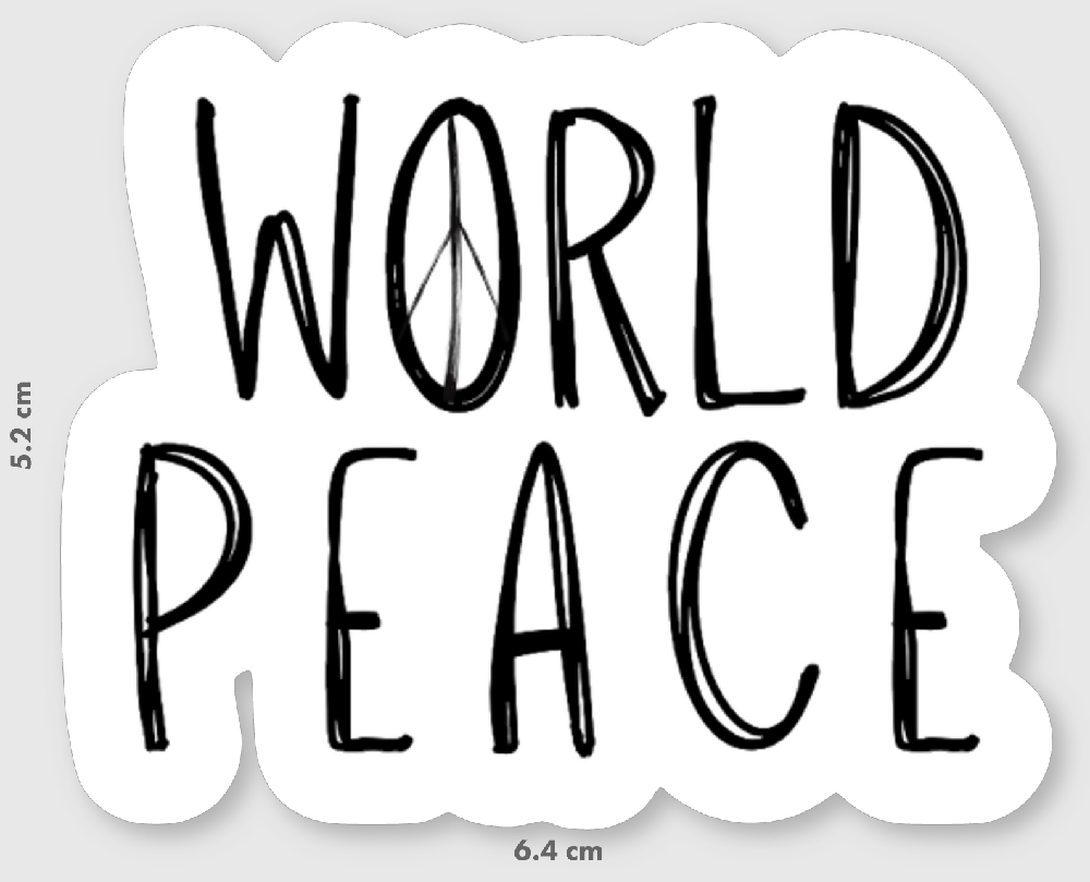 World Peace Symbol Sticker