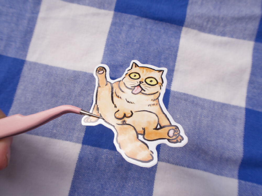 orange cat - cat meme sticker