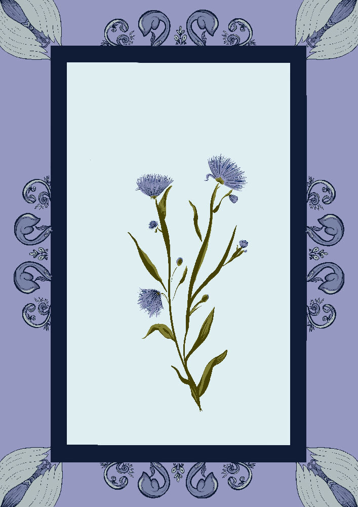 Floral Digital Illustration Print -Fantasia Floreale- A4 print 7