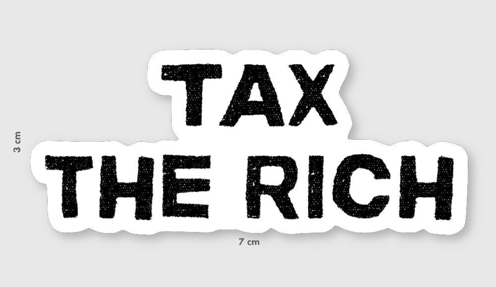 Tax the Rich Die Cut Decal