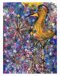 Bird Blooms Art Print