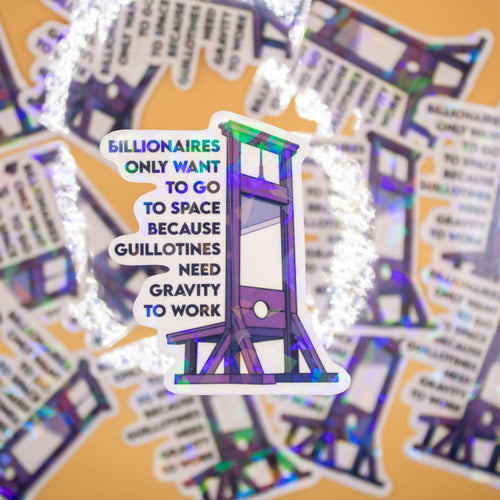 Billionaires in Space Sticker