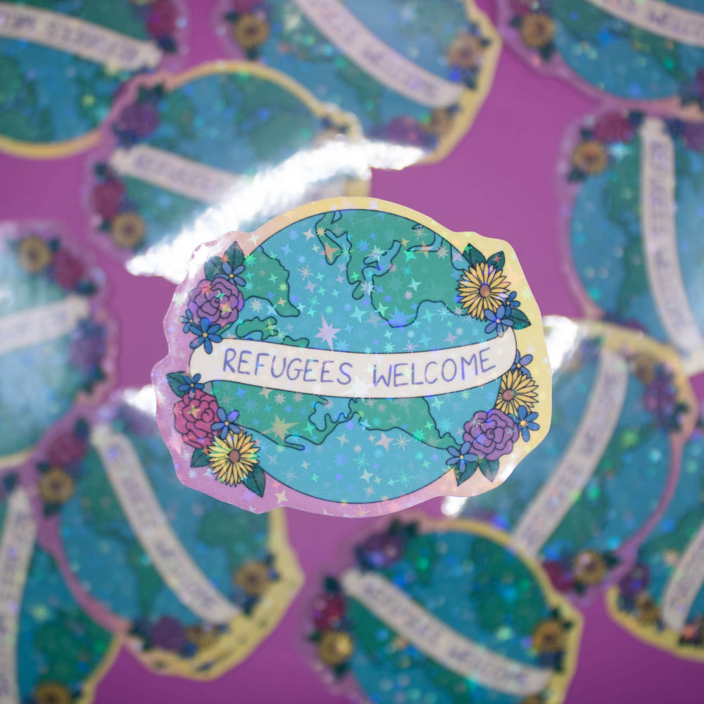 Refugees Welcome Sticker
