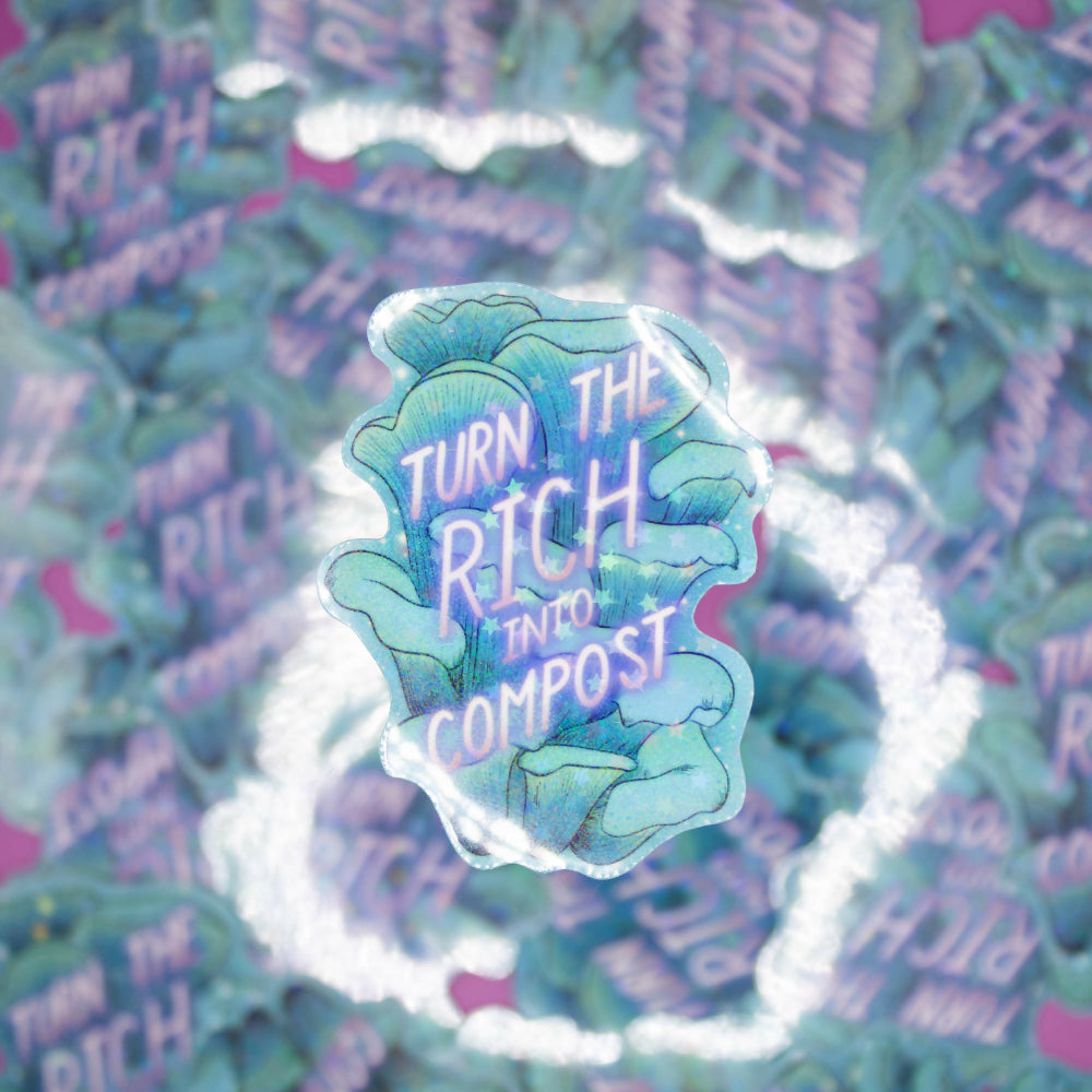 Compost The Rich Sticker
