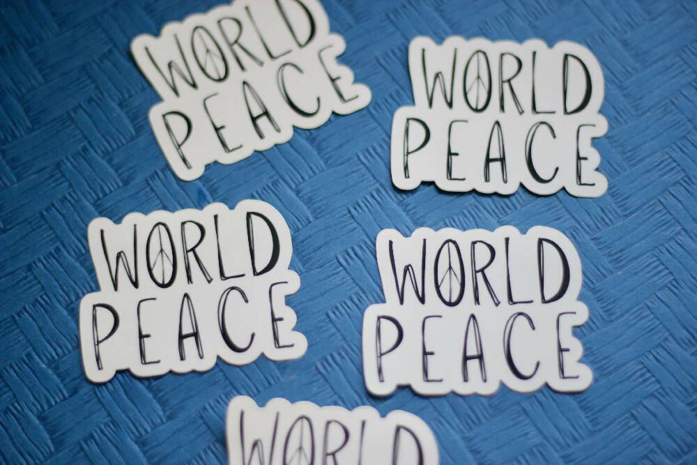 World Peace Symbol Sticker
