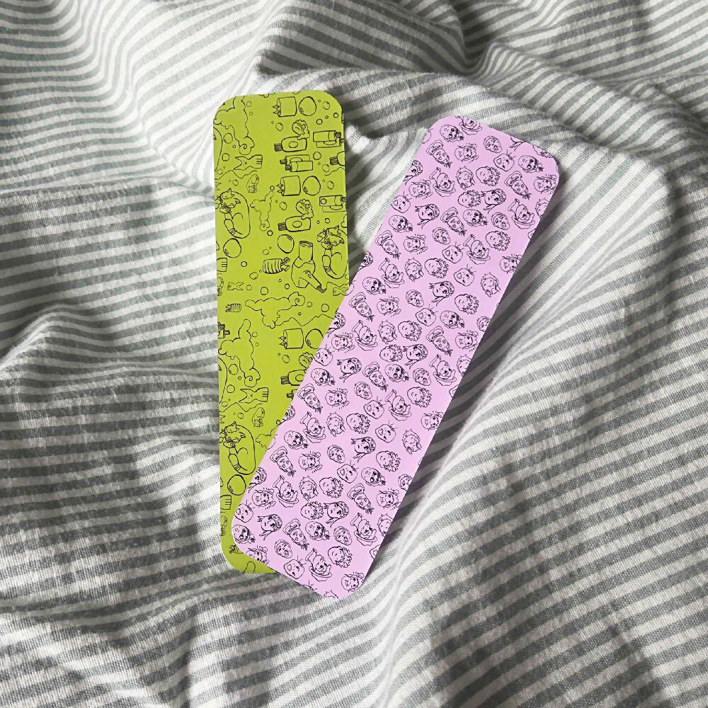 Handmade Themed Bookmark Bundles with Decorative Edges