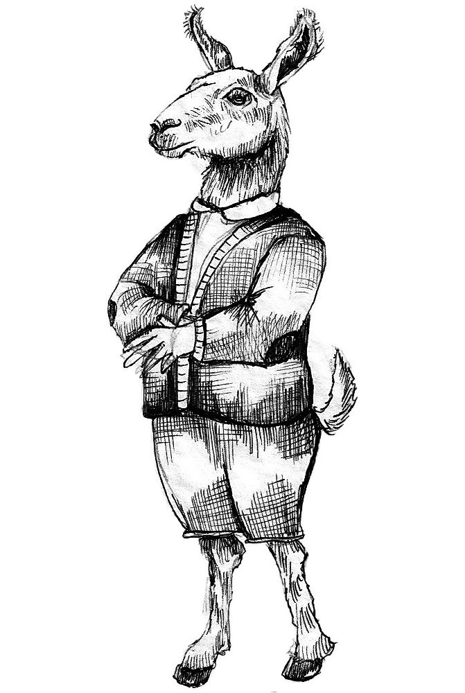 Ian - ACEO size ink drawing